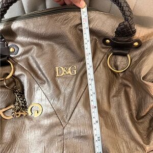 D&G Shimmering Metallic Bronze Shoulder Bag